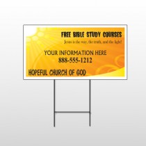 Sun Rays 165 Wire Frame Sign