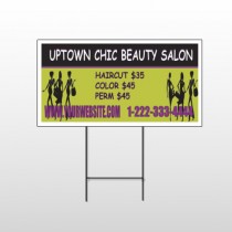 Uptown Salon 642 Wire Frame Sign