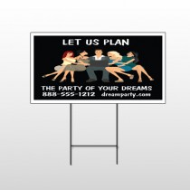 Party Planning 519 Wire Frame Sign