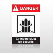 ANSI Danger Cylinders Must Be Secured