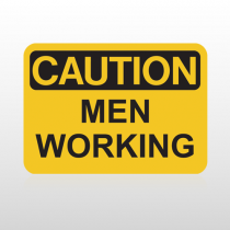 OSHA Caution Men Working