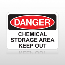 OSHA Danger Chemical Storage Area Keep Out