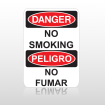 OSHA Danger No Smoking Peligro No Fumar