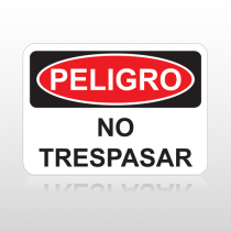 OSHA Peligro No Tresapasar