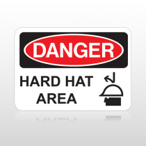 OSHA Danger Hard Hat Area
