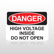 OSHA Danger High Voltage Inside Do Not Open