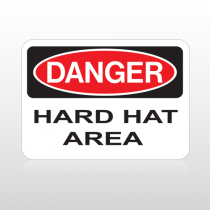 OSHA Danger Hard Hat Area