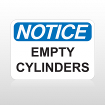 OSHA Notice Empty Cylinders