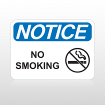 OSHA Notice No Smoking