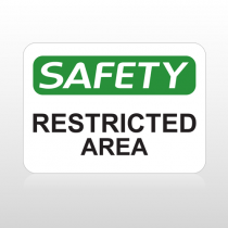 OSHA Safety Restricted Area