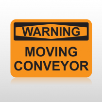 OSHA Warning Moving Conveyor