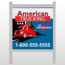 American Truck 295 48"H x 48"W Site Sign