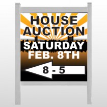 Auction Left Arrow 716 48"H x 48"W Site Sign