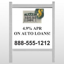 Auto Loan 173 48"H x 48"W Site Sign