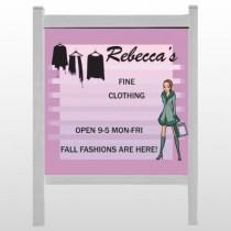 Fine Clothing 531 48"H x 48"W Site Sign