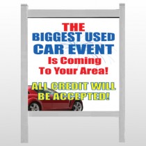 Fireworks Car 111 48"H x 48"W Site Sign