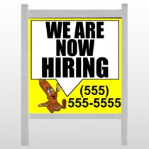 Hiring 54 48"H x 48"W Site Sign
