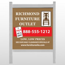 Outlet Chair 527 48"H x 48"W Site Sign