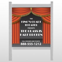 Theatre Curtains 521 48"H x 48"W Site Sign