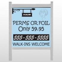 Woman Hair Sign 289 48"H x 48"W Site Sign
