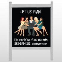Party Planning 519 48"H x 48"W Site Sign