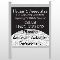 Black Planning 218 48"H x 48"W Site Sign