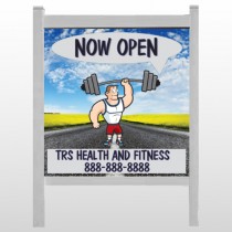 Road Workout 407 48"H x 48"W Site Sign