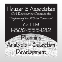 Black Planning 218 Site Sign
