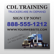 CDL Training 155 Custom Sign