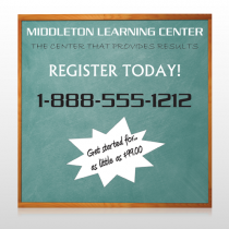 Chalk Board 157 Site Sign