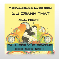DJ Crank Night 369 Site Sign