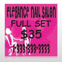 Elegant Nails 643 Custom Sign