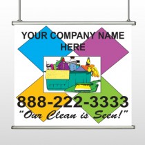 Cleaning Supplies 451 Hanging Banner