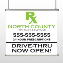 RX North County 105 Hanging Banner