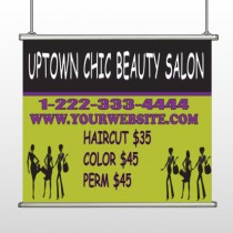 Uptown Salon 642 Hanging Banner