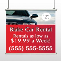 Car Rental 112 Hanging Banner