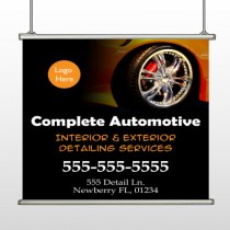 Detailing Services 115 Hanging Banner