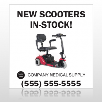 New Scooter 100 Site Sign