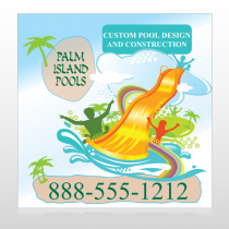 Palm Island Pool 534 Sign