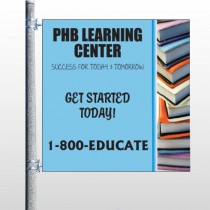 Book Learning 156 Pole Banner