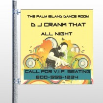 DJ Crank Night 369 Pole Banner