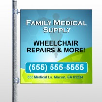 Family Medical 138  Pole Banner