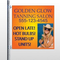 Golden Glow 491 Pole Banner