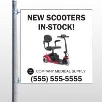 New Scooter 100  Pole Banner