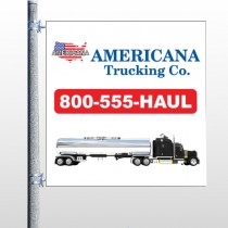 Tanker Truck 315 Pole Banner
