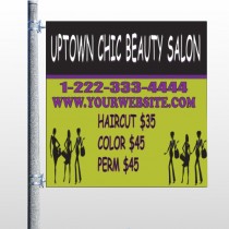 Uptown Salon 642 Pole Banner