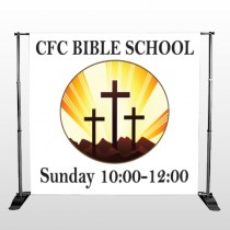 3 Crosses 149 Pocket Banner Stand