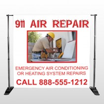 AC  Repair 251 Pocket Banner Stand