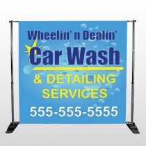 Blue Bubbles 113 Pocket Banner Stand