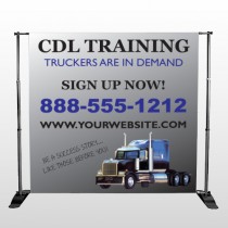 CDL Training 155 Pocket Banner Stand